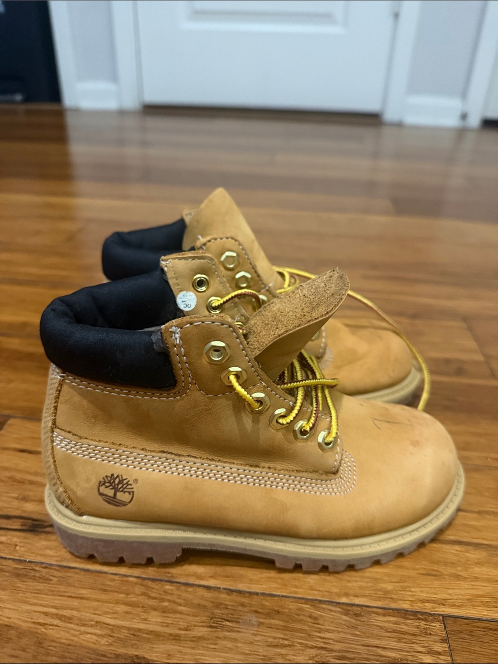 Timberland Kids Honey Wheat Nubuck Ankle Boots  size 12